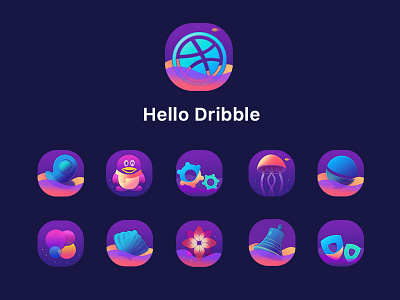 Hello Dribbble! designmobile phone theme ui