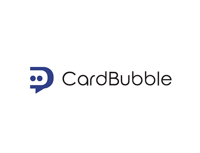 new 02 blue logo bubble card logo minimalistic simple