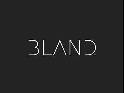 Bland Content. graphic design
