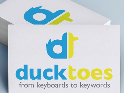 Ducktoes Logo branding duck logo