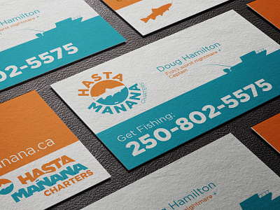 Hasta Manana Fish Charters Branding branding business card logo