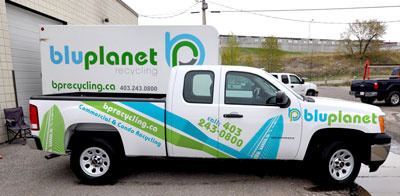bluplanet Brand and decal work decal logo vehicle decals