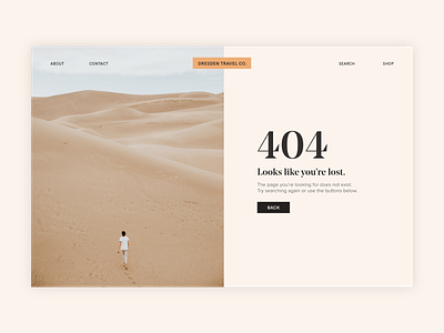 008 - 404 Page brand dailyui design digital typography ui