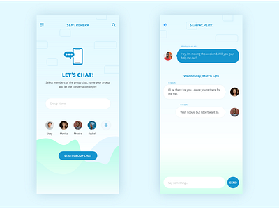 013 - Direct Message daily 100 daily 100 challenge dailyui design digital direct messaging group chat illustration message message app mobile social ui ui ux ux vector