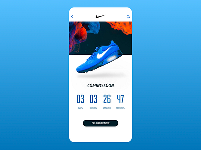 014 - Countdown Timer adobexd brand countdown countdown timer daily 100 challenge dailyui design digital ecommerce keynote mobile nike ui ui ux ux vector