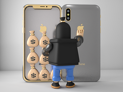 iphoneX safe gold iphone safe thief