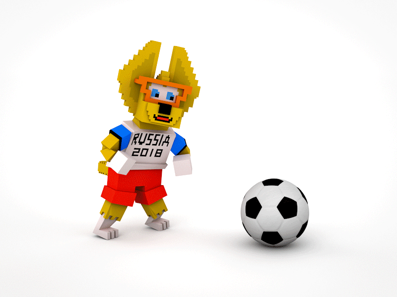 2018 FIFA World Cup Russia mascot Zabivaka cute dance mascot world cup zabivaka