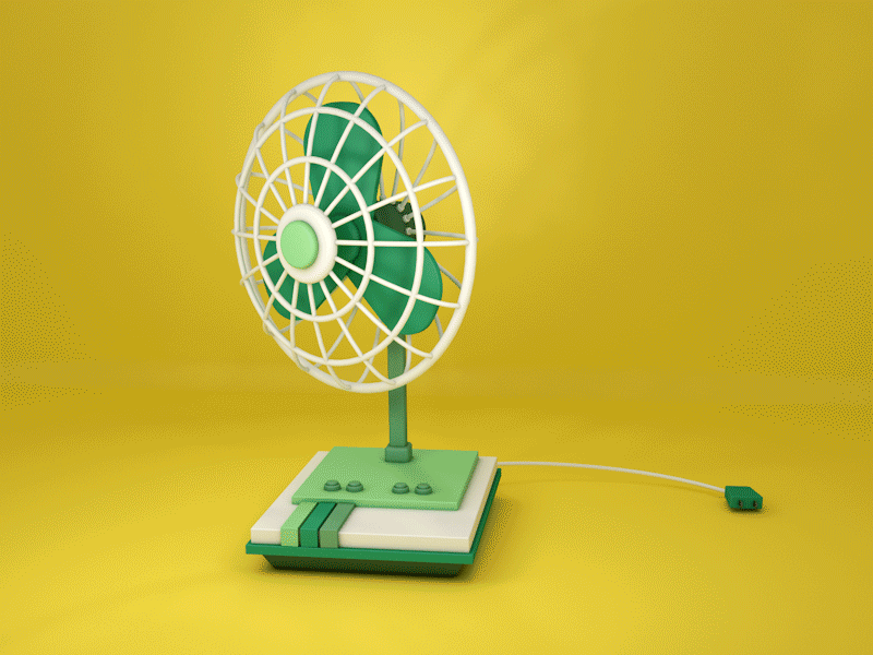 A cool electric fan animation cool electric fan summer