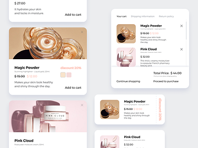 Beauty store elements 2020 design app design beauty beauty store branding components design dribbble elements figma store design ui ux web