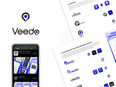 Veedo taxi app branding 2020 design adobe adobe illustrator app app design app store app store icon apple design dribbble figma icon logo logo design web