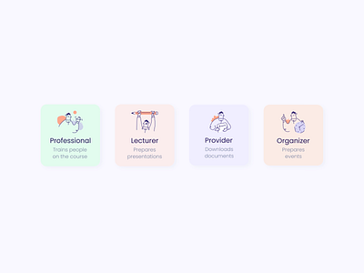 Role Components 2021 design app design components design dribbble education figma illustration ui ui design ux vector web web design