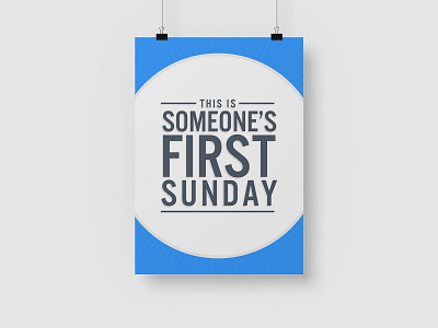 First Sunday bible christian church design graphic graphic design poster typography