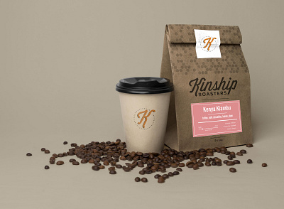 Kinship Roasters branding design graphic design logo typography