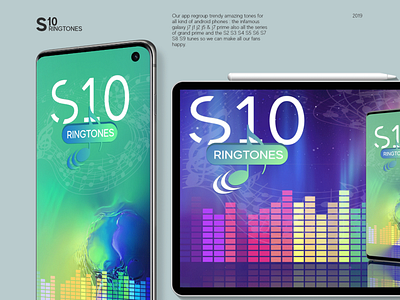 S10 Ringtone App Design