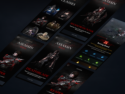 Lost Ark - Class App amazon app class design esport game interface layout lost ark lostark mmo mmorpg rpg ui ui design ux videogame