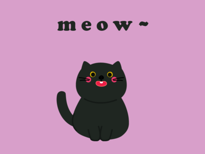 Meow illustration