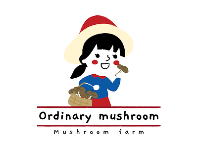 Logo mushroom farm art illustration branding design illustration logo