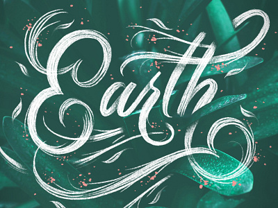 Earth day Lettering