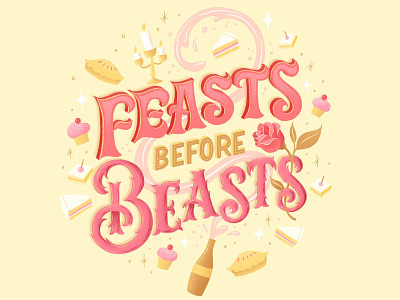 Hungrily Ever After: Beauty and the Beast Lettering