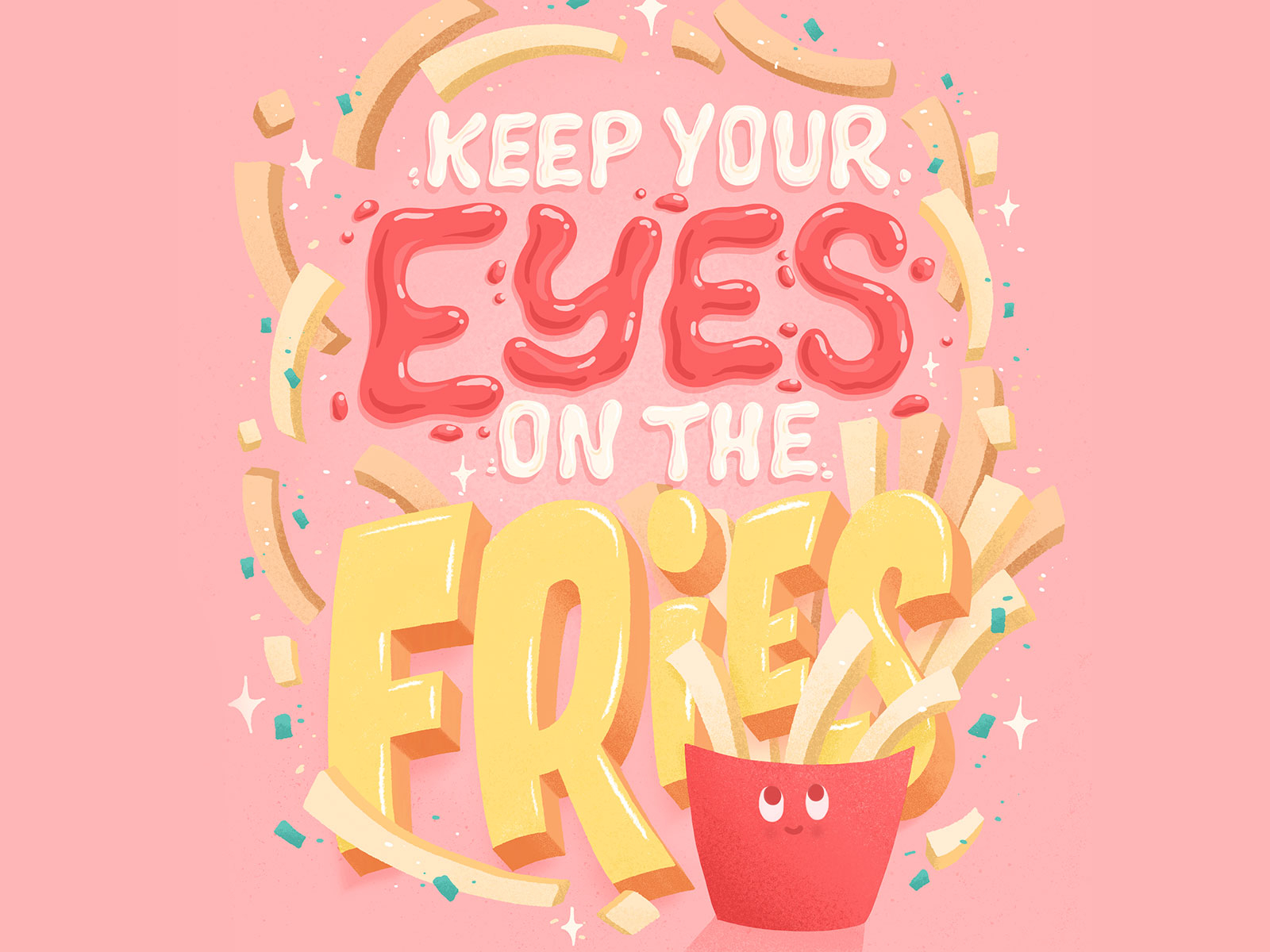 Eyes on the fries by Belinda Kou on Dribbble