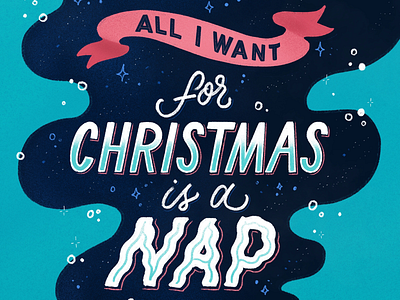 Christmas Wish christmas christmas wish hand lettering lettering nap nap time typography