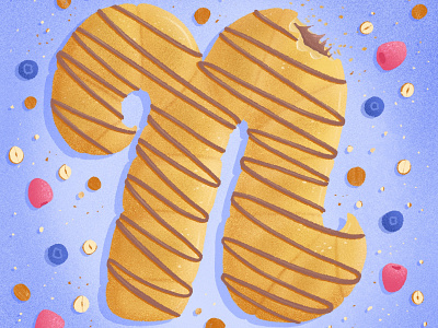 36 days of sweet type — N alphabet croissant dessert dessert alphabet food food lettering food type hand lettering lettering letters n nutella nutella croissant procreate typography