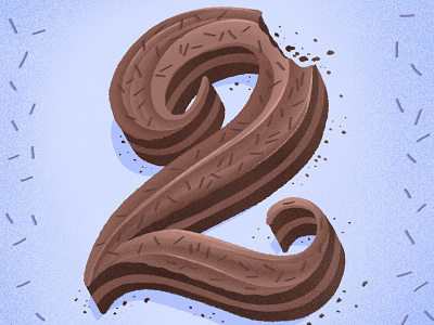 36 days of sweet type — 2 alphabet cake chocolate chocolate cake dessert dessert alphabet double fudge food food lettering food type fudge hand lettering illustration lettering letters typography