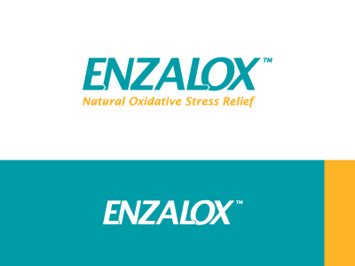 Enzalox branding identity logo