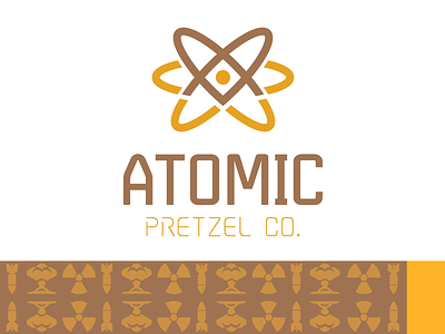 Atomic Pretzel Co. branding identity logo