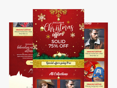 Christmas Newsletter Template christmas email email newsletter graphic newsletter newsletter template template we design web xmas xmas newsletter
