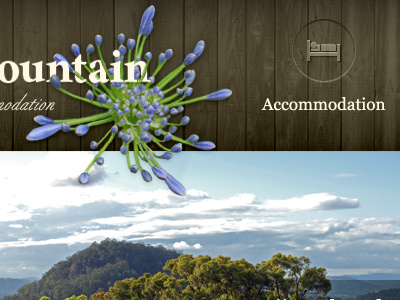 Country Accommodation country flower header navigation organic texture wood