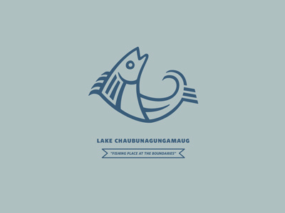 webster lake logo blue fish fishing massachusetts logo park recreation