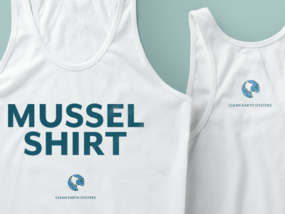 Clean Earth Oysters Tank blue branding conservation environment oysters pun tank world