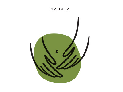 Nausea Dribbble abstract awareness branding contour icon illustration medical pink symptoms