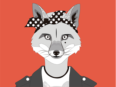 Fox icon illustration