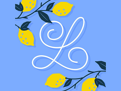 36 Days of Type _ Letter L 36 days of type hand lettering illustration l lemons lettering procreate