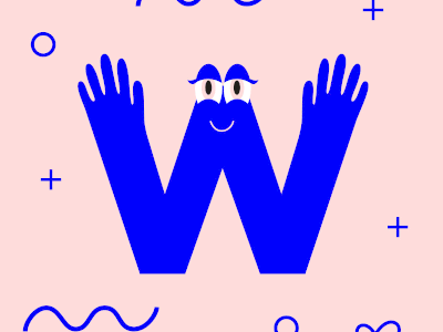 36 Days of Type _ Letter W 36 days of type hand lettering lettering w waving gif . wave