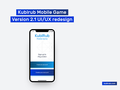 KubiRub 2.1 UI/UX redesign app design game app game art material design ui uiux ux