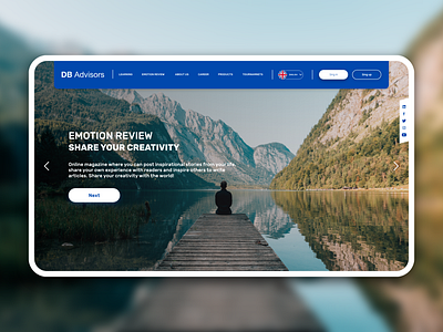 DB Advisors website redesign