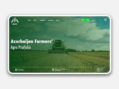 AzFarm web design offer(not official) design material material design ui uiux ux ux design web web design