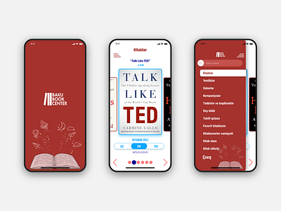 Baku Book Center online bookstore App(Offer) app app design book app ios iphone material design ui uiux ux ux design web