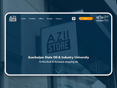 AZII Store online bookshop ui offer