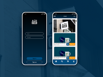 AZII Store online bookshop APP ui offer app app design app apps application design mobile app ui uiux uixdesign ux ux design