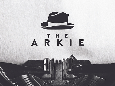 The Arkie arkansas arkie clean fedora hat hipster logo minimal newspaper press vintage