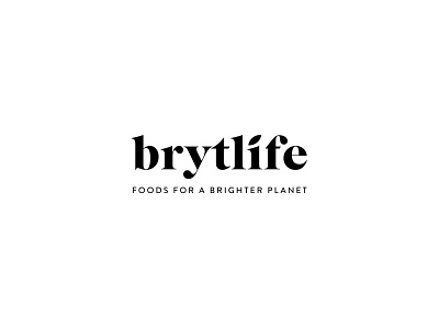 Brytlife Logo branding branding and identity identity logo logotype vegan vegan food vegan yogurt veganism wordmark