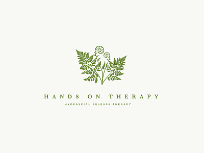 Hands on Therapy Logo fern health holistic massage myofascial natural nature plant