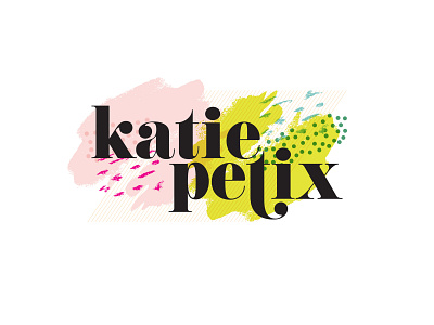 Katie Petix Social Media bold bold color identity logo neon pop art print and pattern