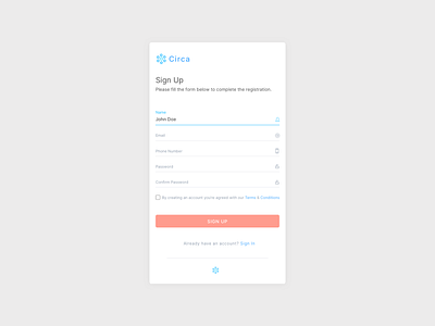 Daily UI #1 - Sign Up sign up signup ui ui design