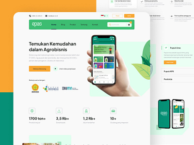 EPAS - Agribusiness Market Homepage agri market agribusiness agriculture clean details ecommerce exploration features fertilizer homepage website