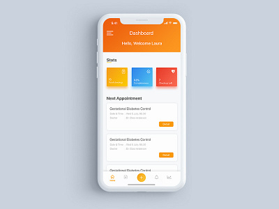 Dashboard BayiSehat | #explore appdesign bayisehat dashboard interface interfacedesign iphonex mobiledesign userinterface uxerexperience visualdesign